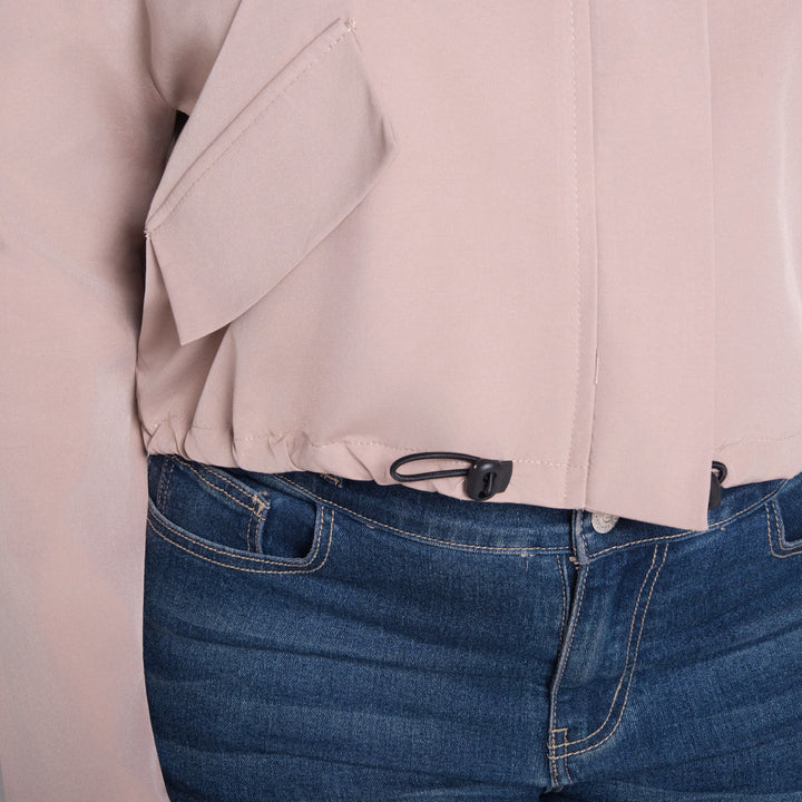 Stone Poplin Jacket