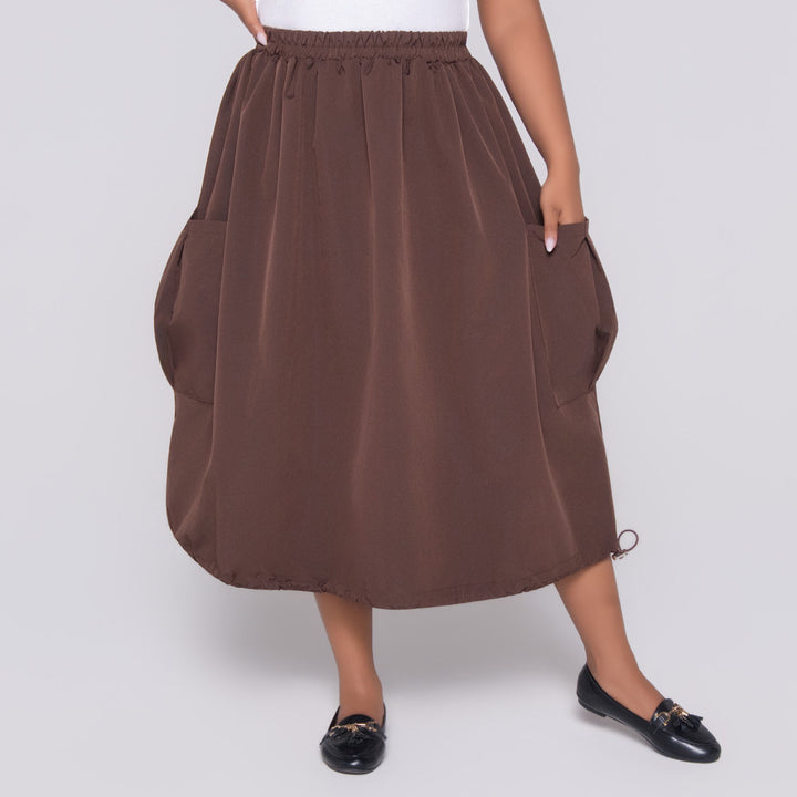 Choc Pocket Edit Poplin Skirt