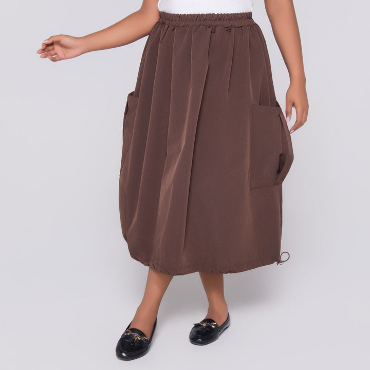Choc Pocket Edit Poplin Skirt
