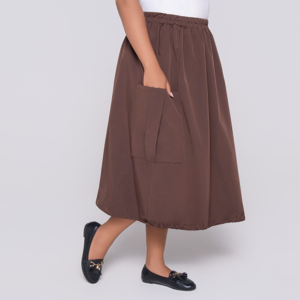 Choc Pocket Edit Poplin Skirt