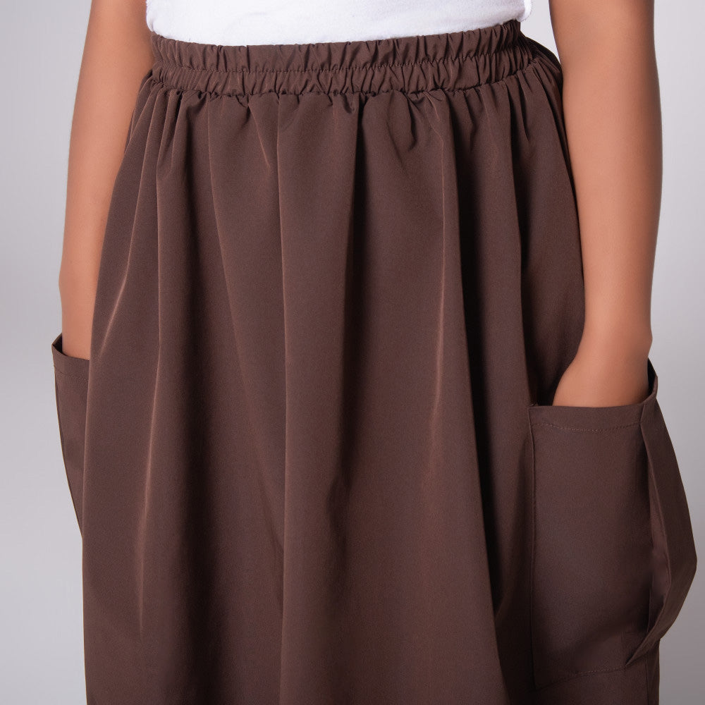 Choc Pocket Edit Poplin Skirt