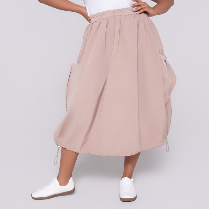 Stone Pocket Edit Poplin Skirt