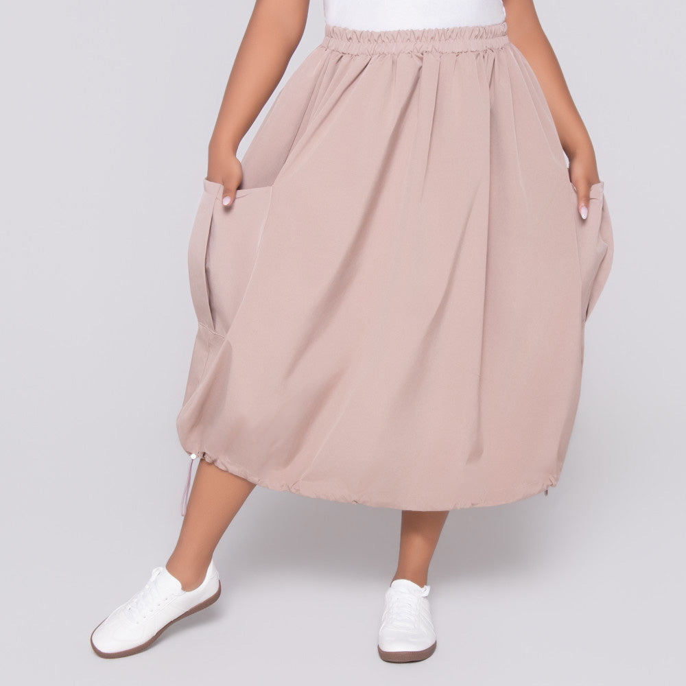 Stone Pocket Edit Poplin Skirt