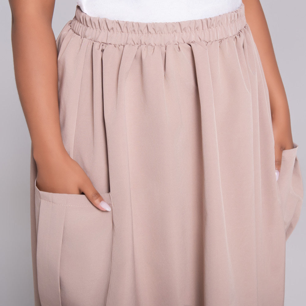 Stone Pocket Edit Poplin Skirt