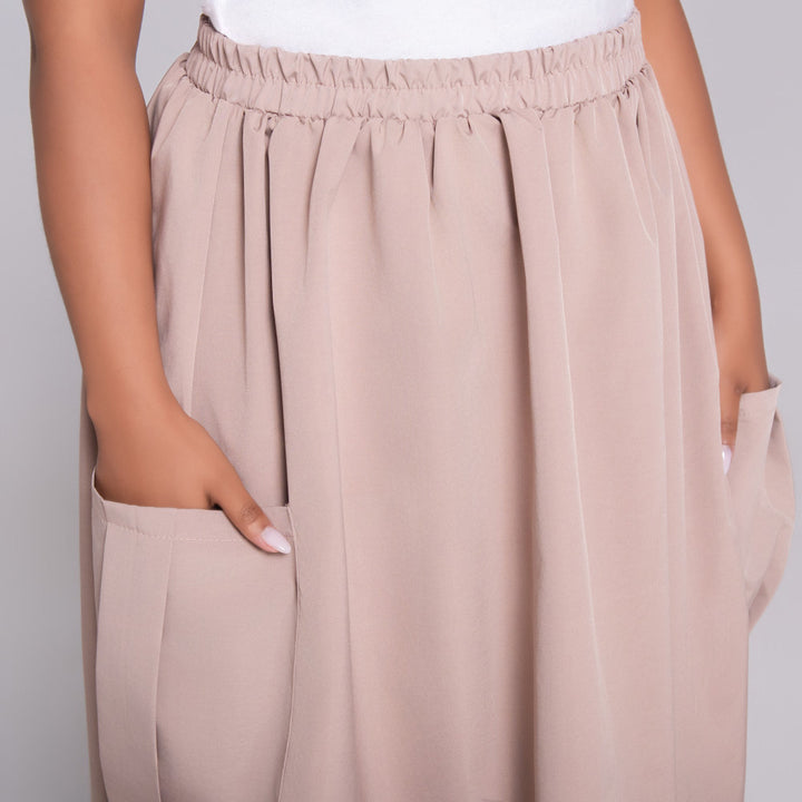 Stone Pocket Edit Poplin Skirt