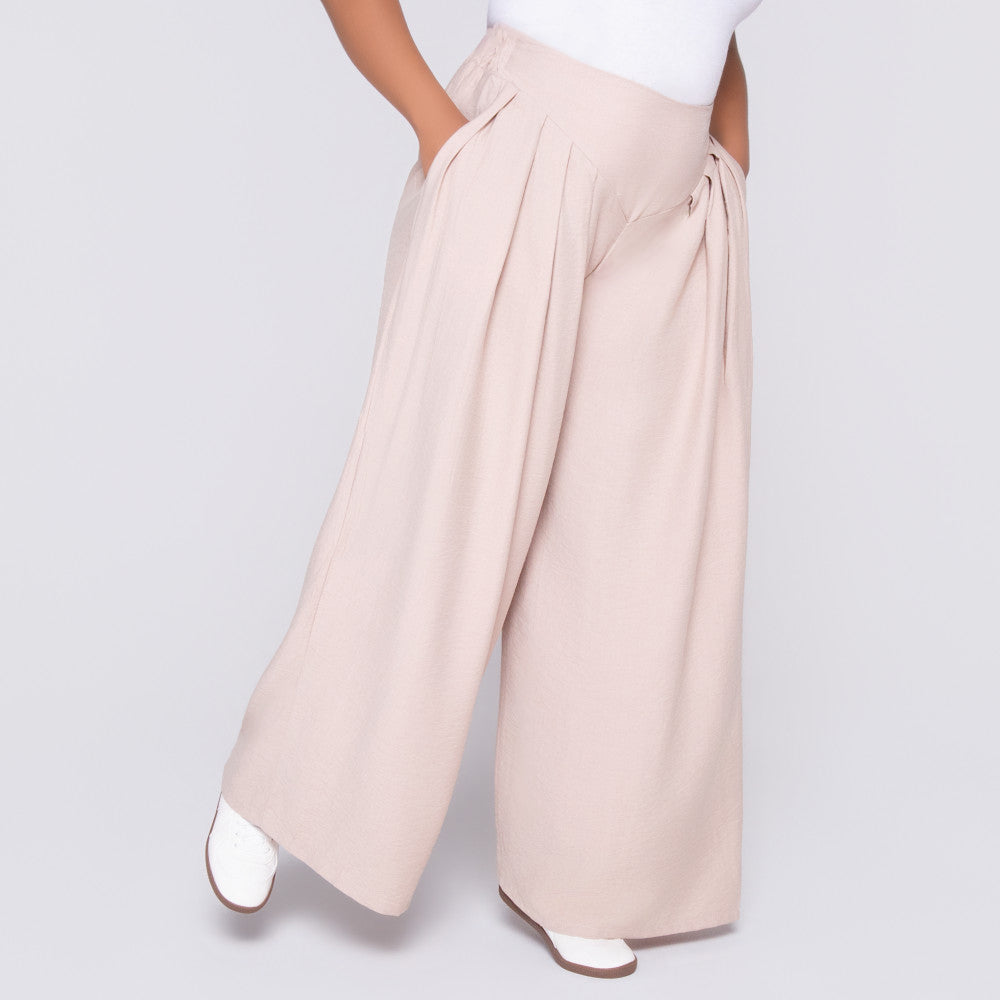 Stone Front Pleat Crypto Pants