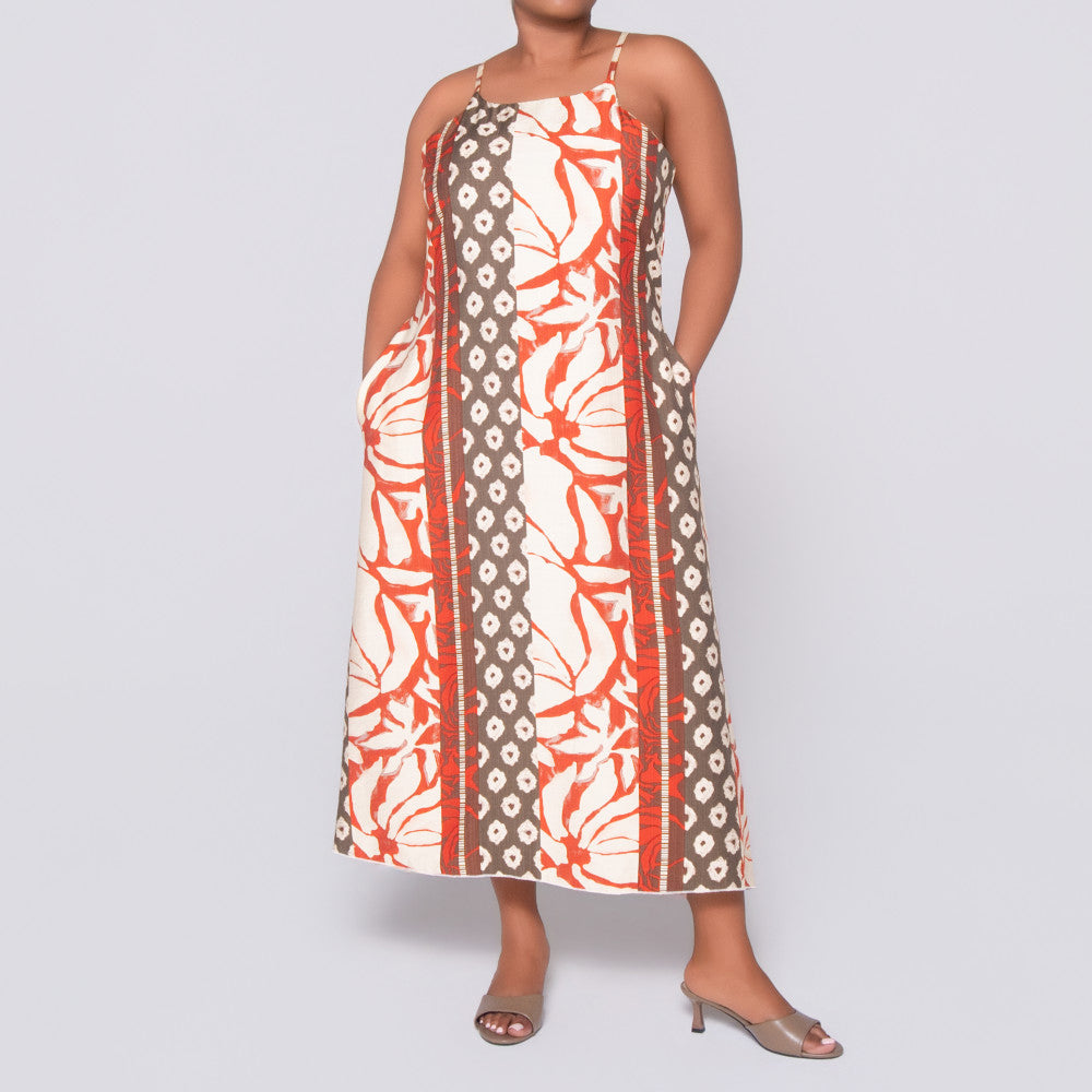 Printed Longer Length Dress