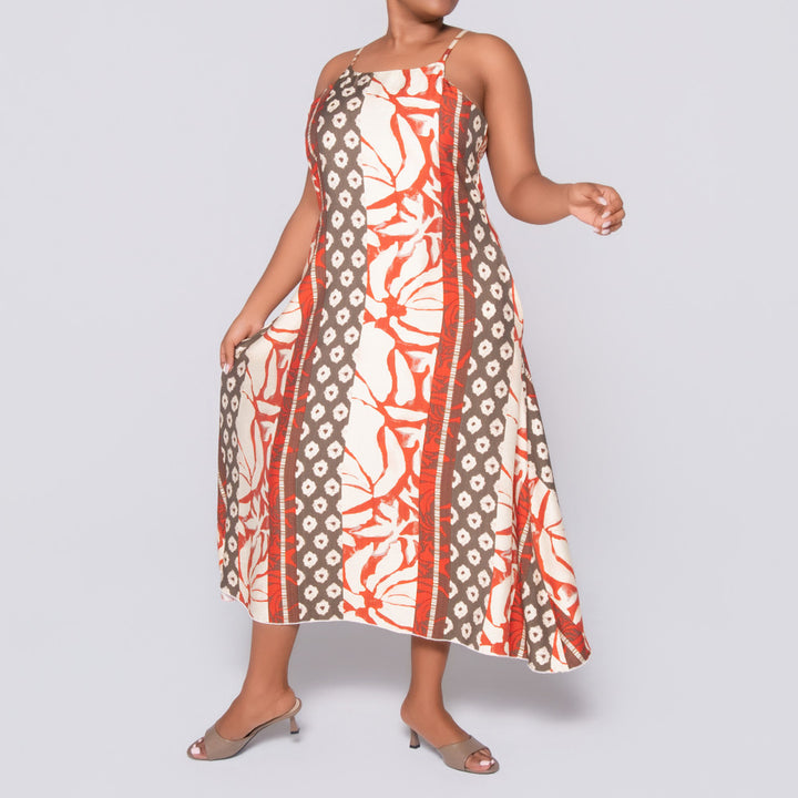 Printed Longer Length Dress