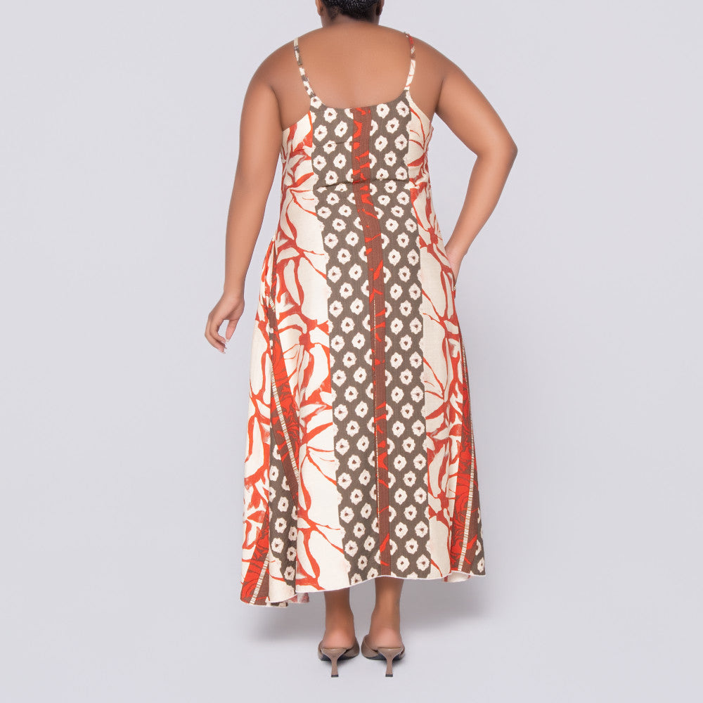 Printed Longer Length Dress