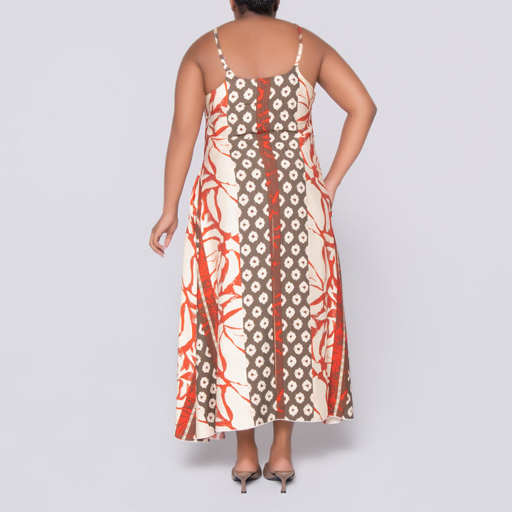 Printed Longer Length Dress