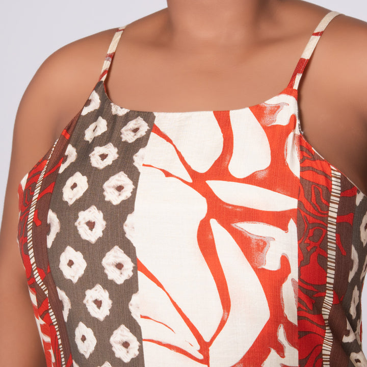 Printed Longer Length Dress
