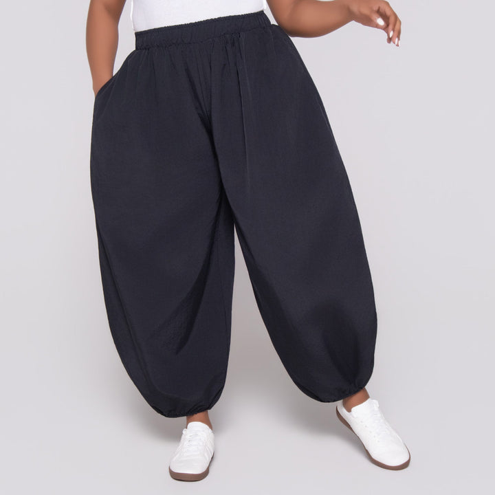 Black Teslon Pants