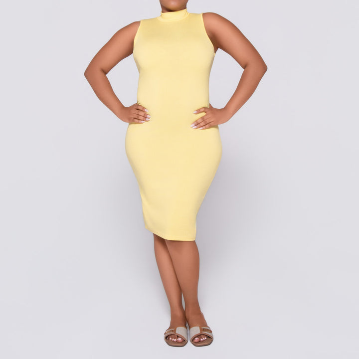 Lemon Sleeveless  Dress