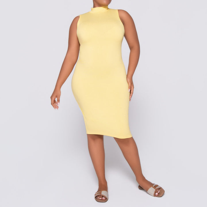 Lemon Sleeveless  Dress