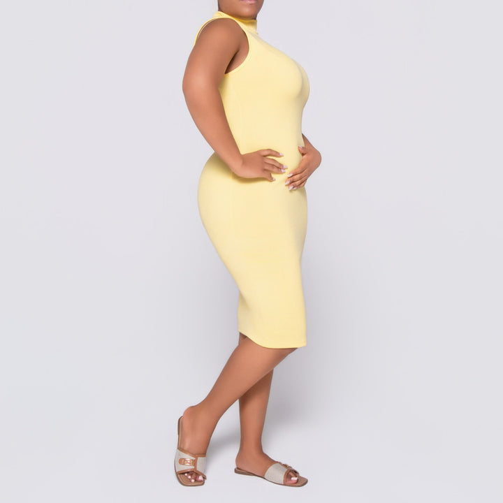 Lemon Sleeveless  Dress