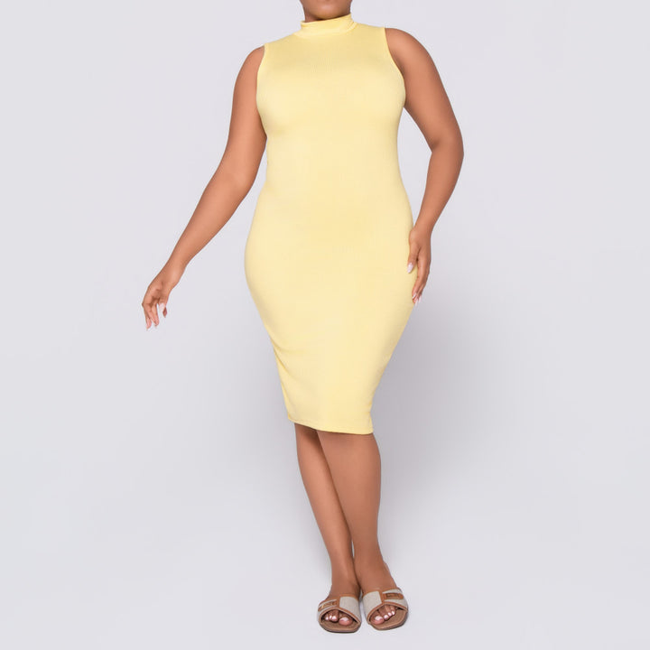 Lemon Sleeveless  Dress