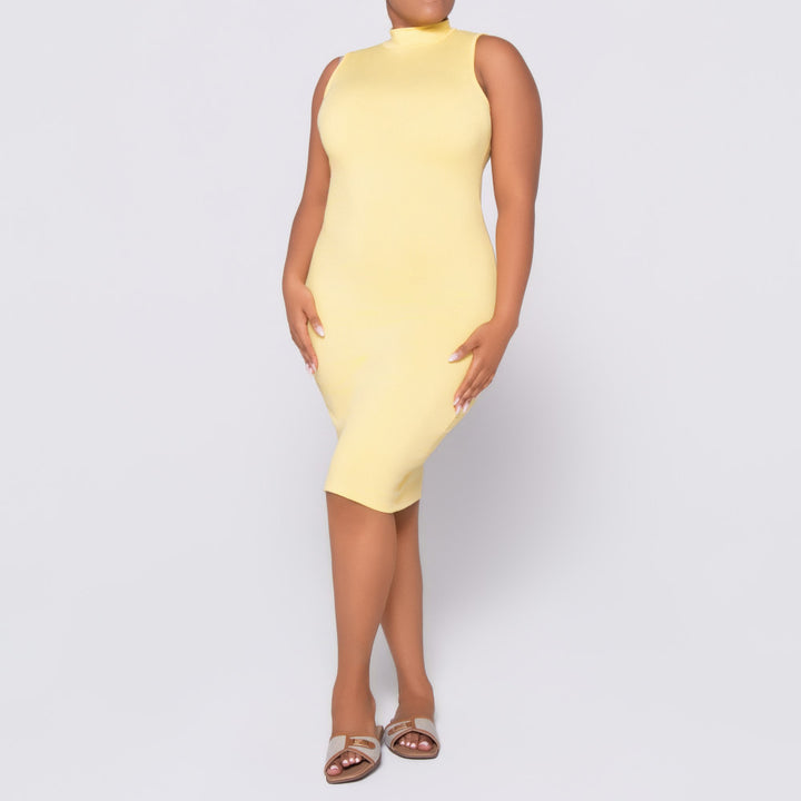 Lemon Sleeveless  Dress