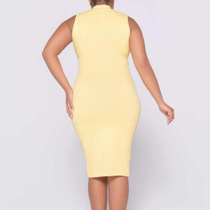 Lemon Sleeveless  Dress