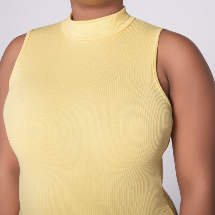 Lemon Sleeveless  Dress