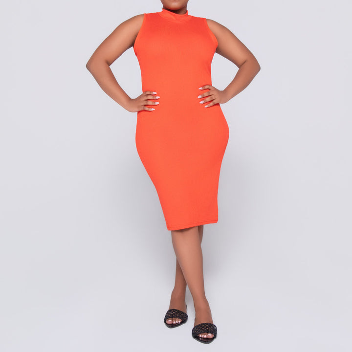 Terracotta Sleeveless  Dress