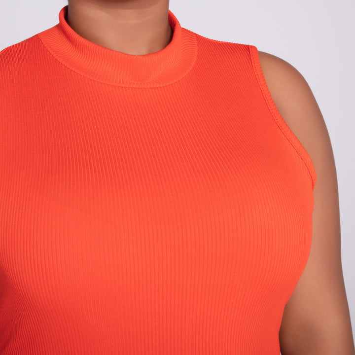 Terracotta Sleeveless  Dress