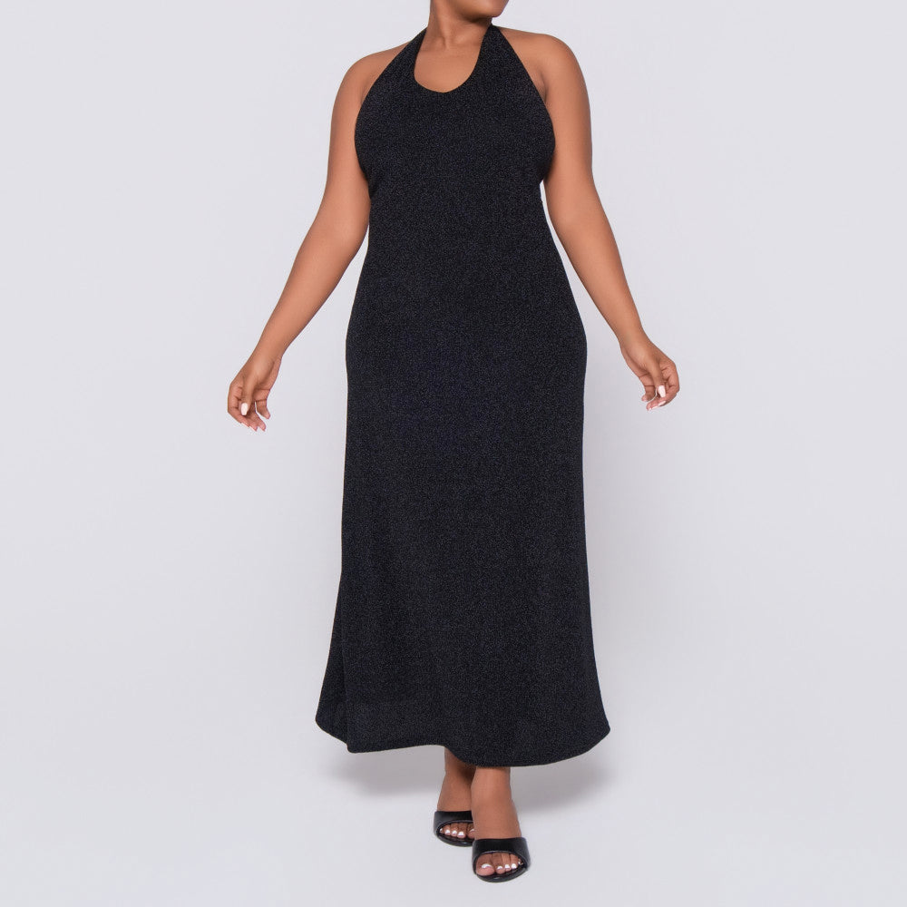 Black Halter Neck Dress