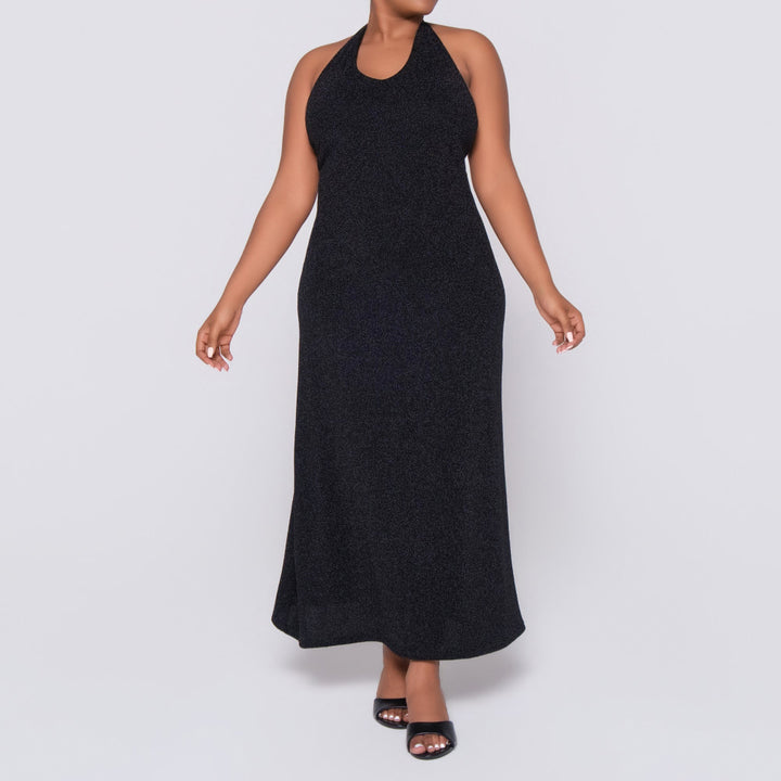 Black Halter Neck Dress