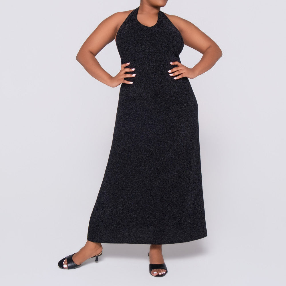 Black Halter Neck Dress