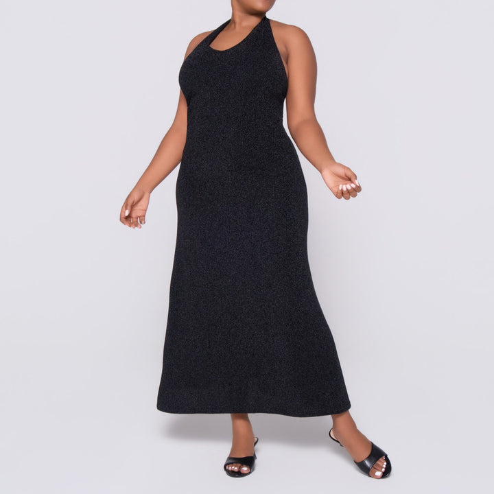 Black Halter Neck Dress