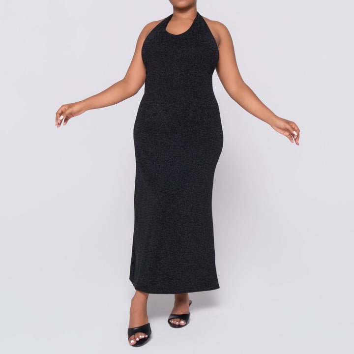 Black Halter Neck Dress