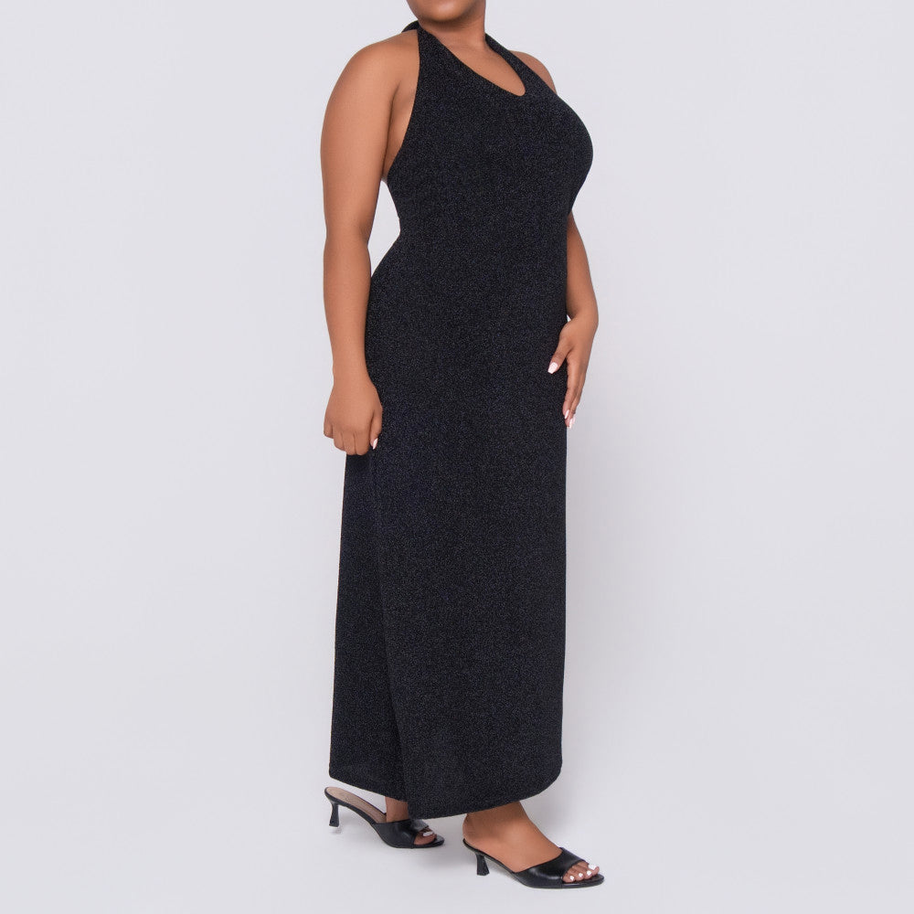 Black Halter Neck Dress