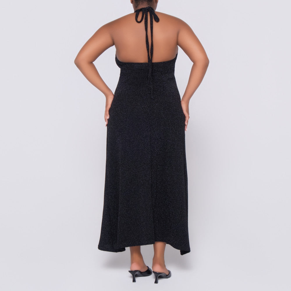 Black Halter Neck Dress