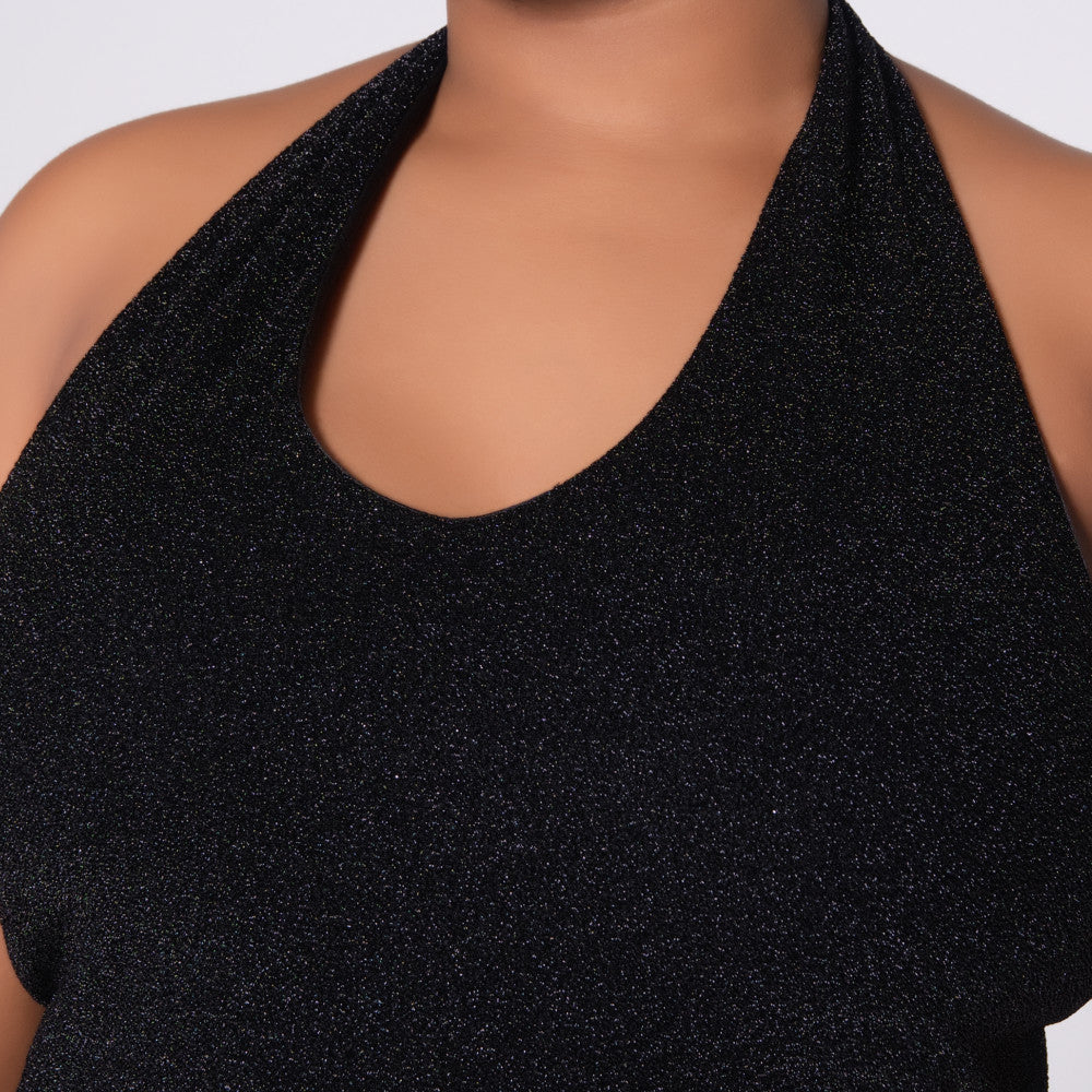 Black Halter Neck Dress