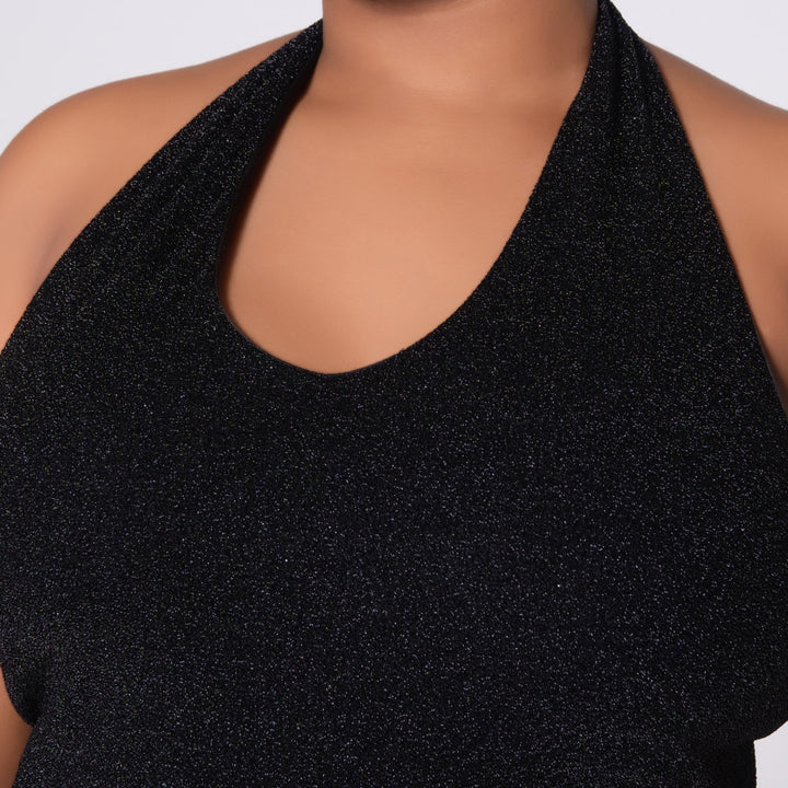Black Halter Neck Dress