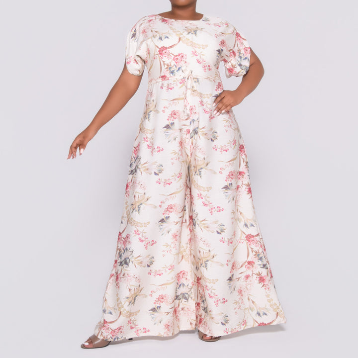 Printed Nylon Rayon Jumpsuit