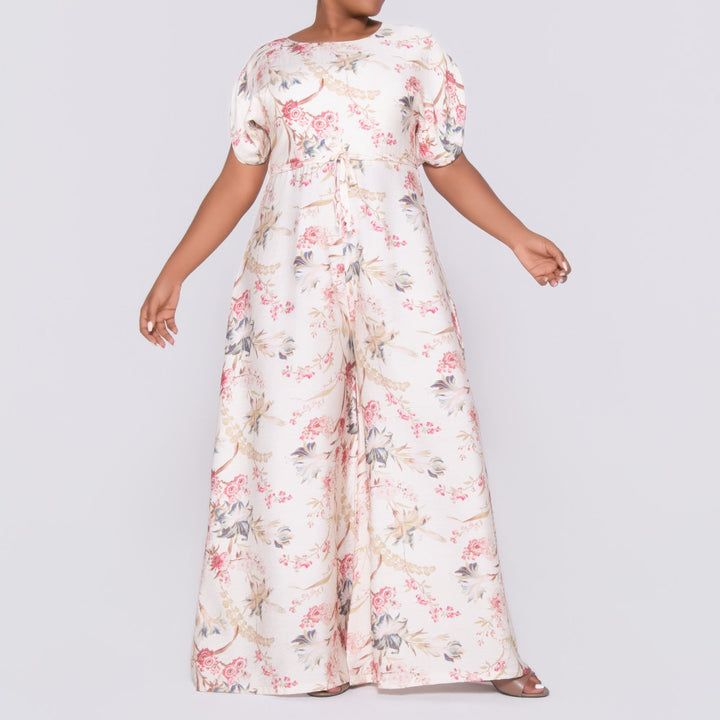 Printed Nylon Rayon Jumpsuit