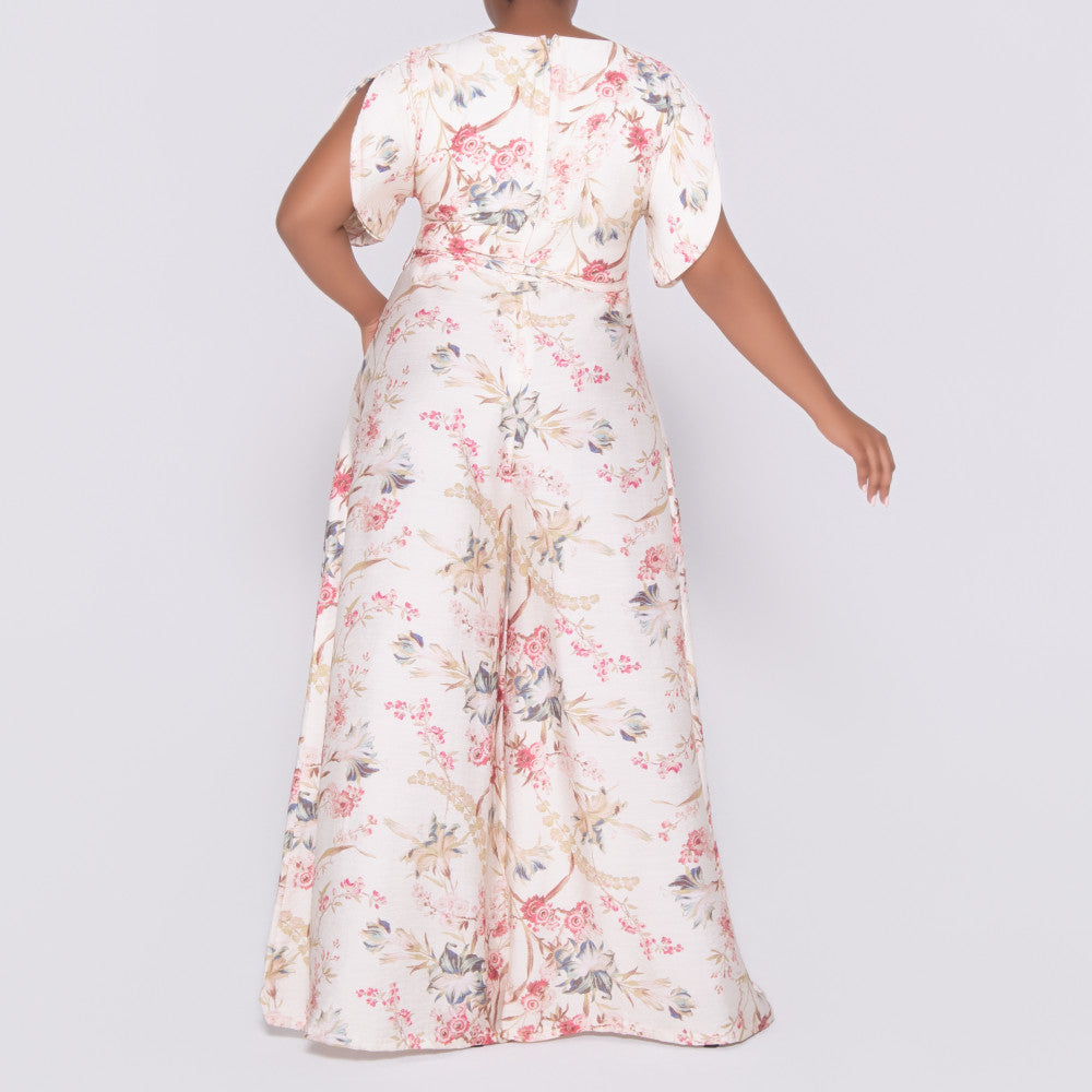 Printed Nylon Rayon Jumpsuit