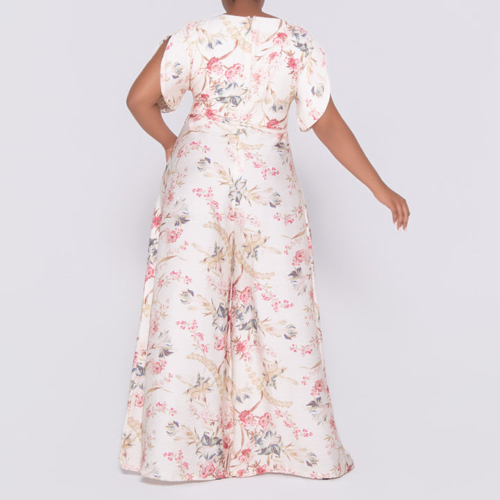 Printed Nylon Rayon Jumpsuit