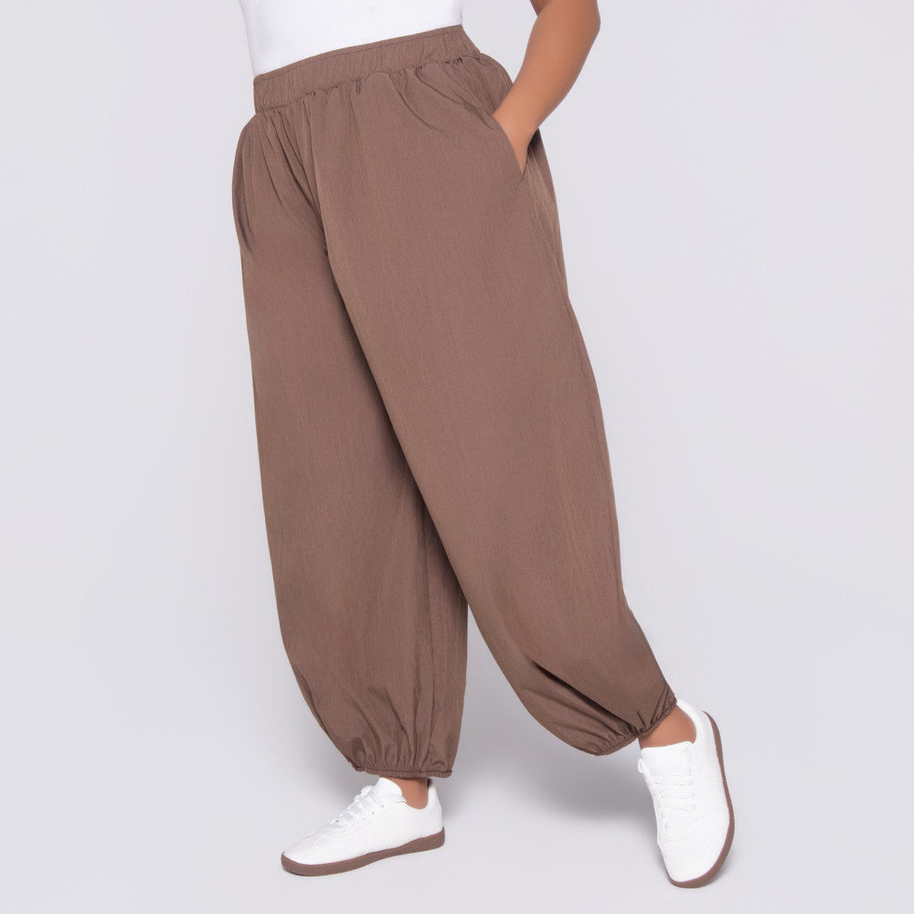 Chocolate Teslon Pants