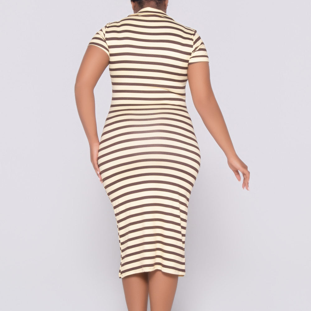 Short Sleeve Twin Pack Chocolate  Dress
