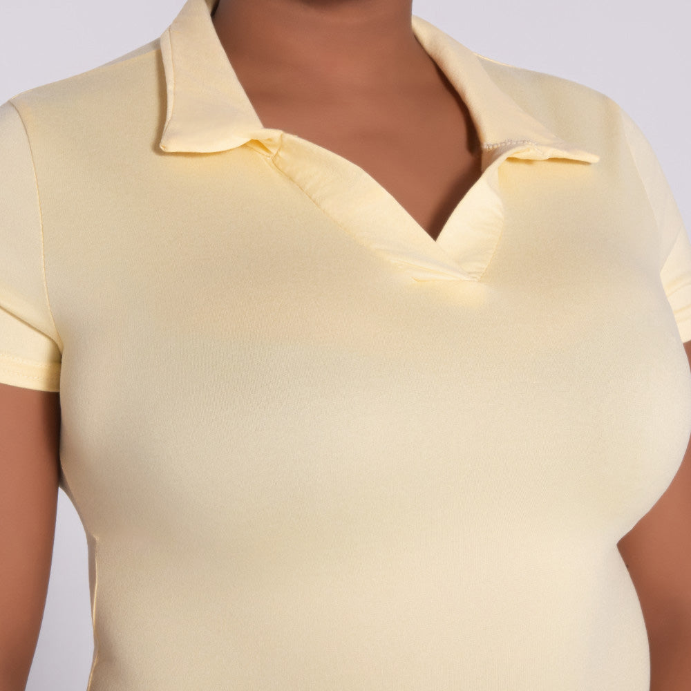 Short Sleeve Twin Pack Lemon Dress