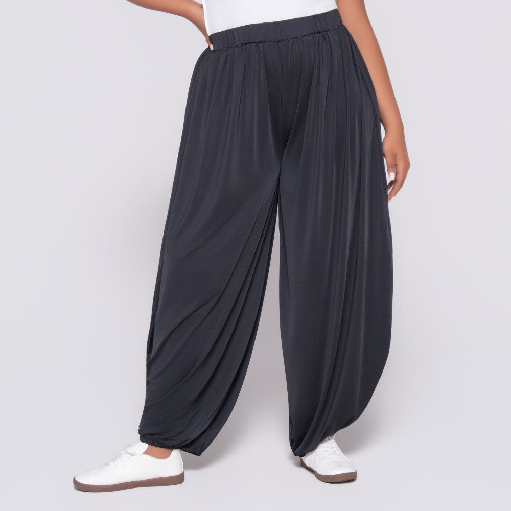 Black Polyamide Pants