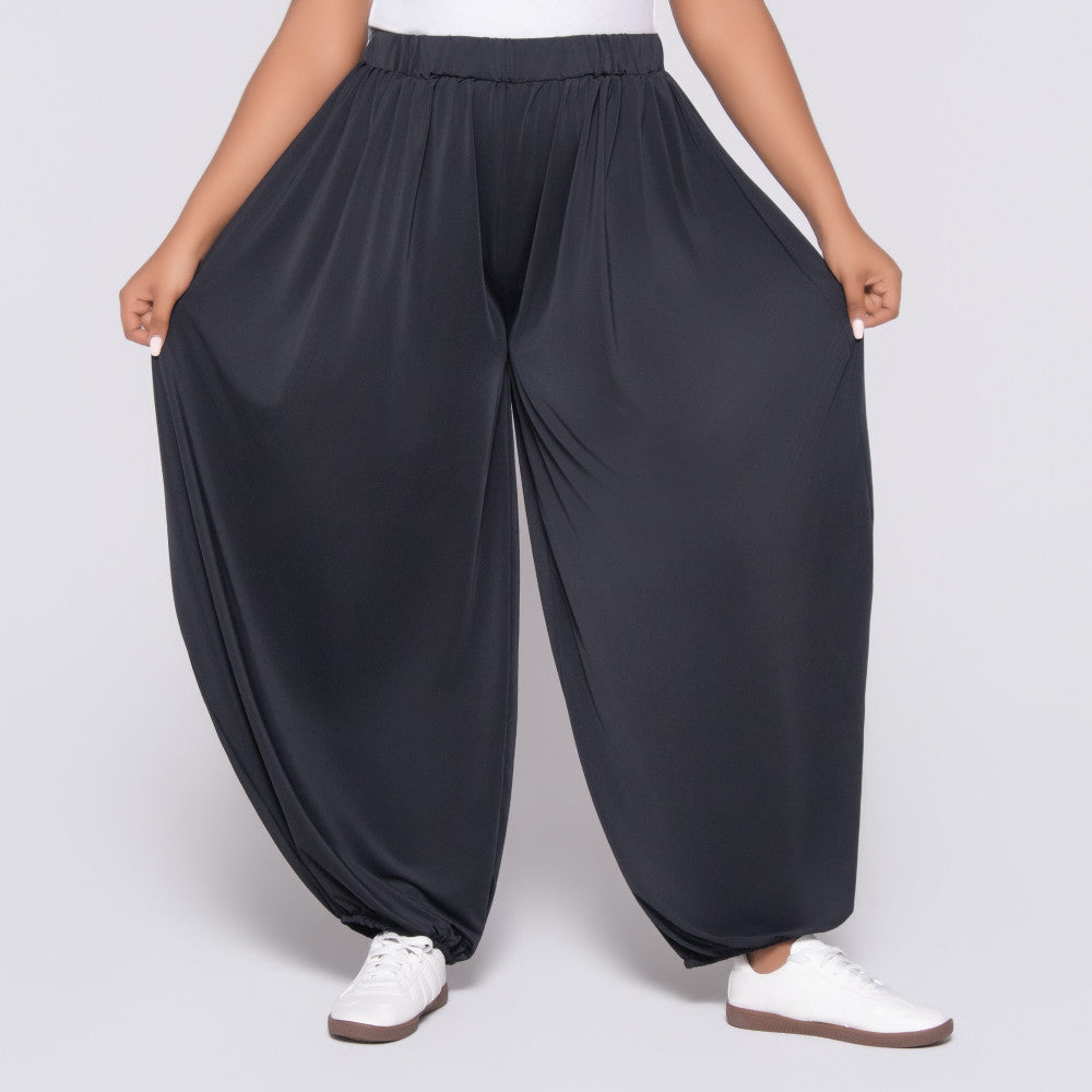 Black Polyamide Pants