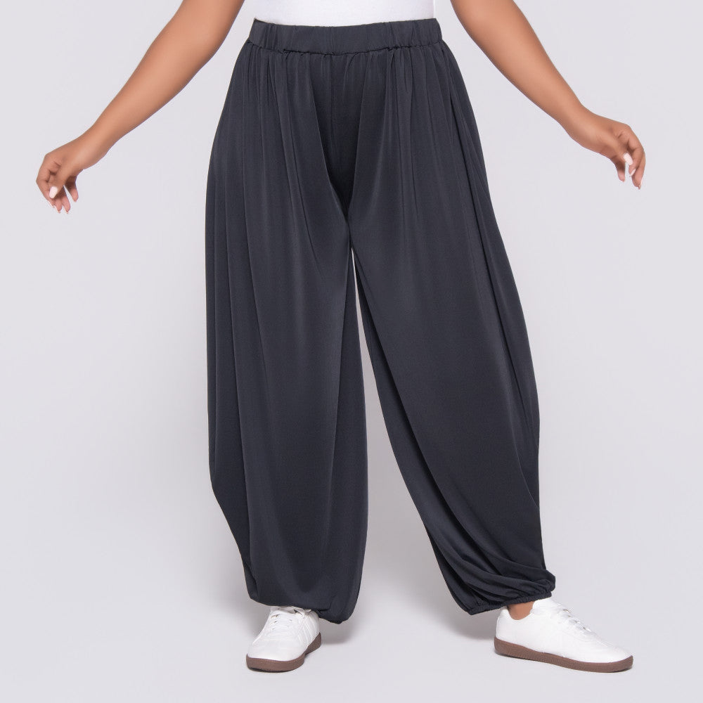 Black Polyamide Pants