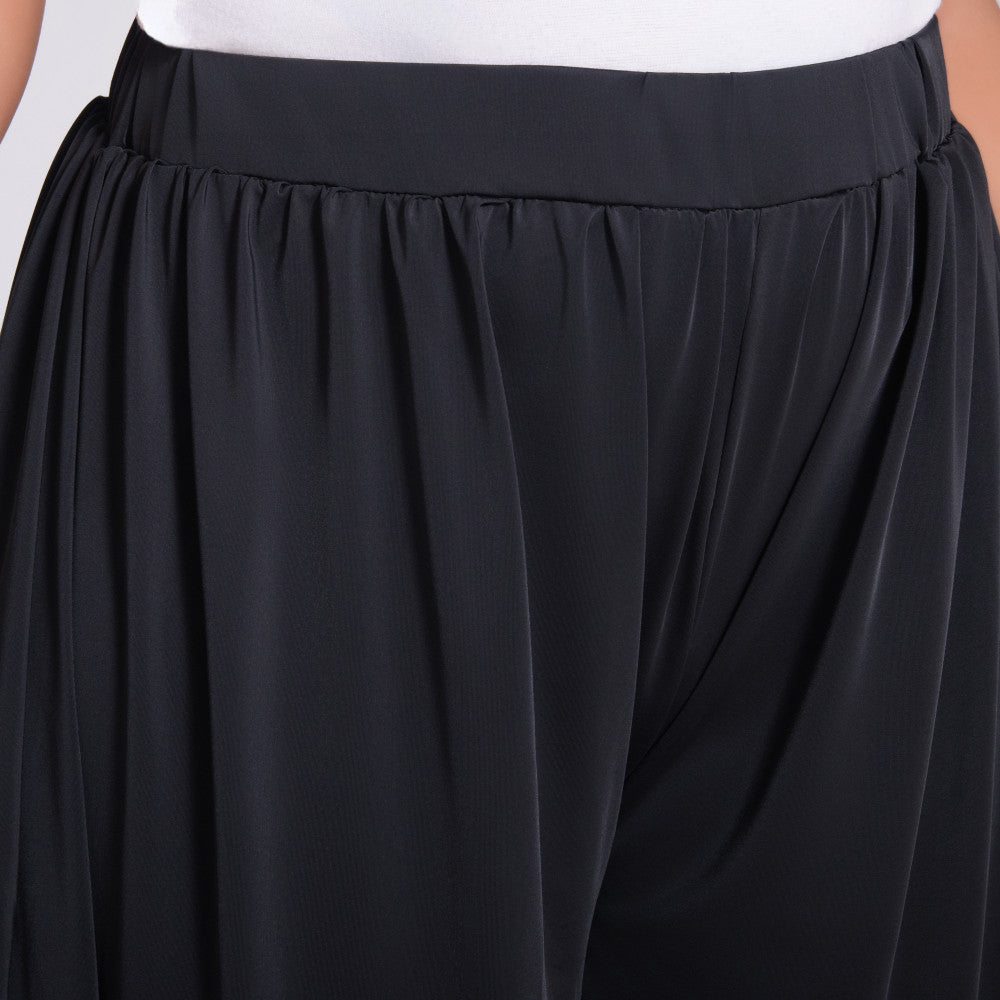 Black Polyamide Pants