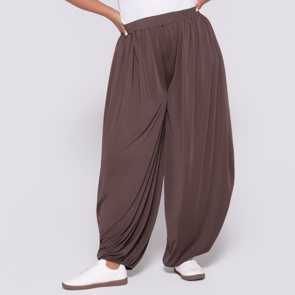 Chocolate Polyamide Pants