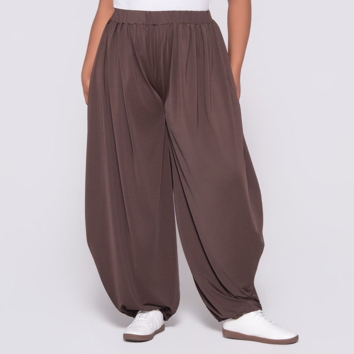 Chocolate Polyamide Pants
