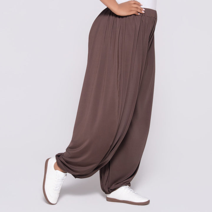 Chocolate Polyamide Pants