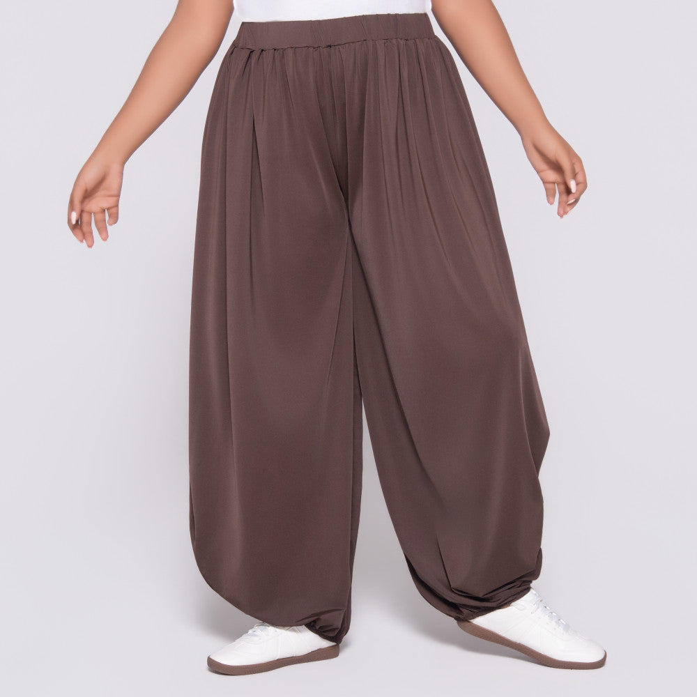 Chocolate Polyamide Pants