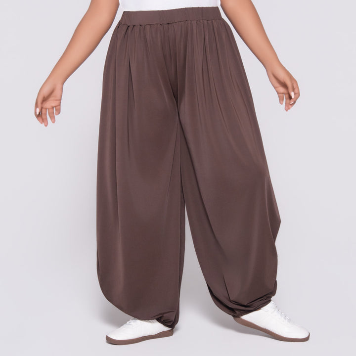 Chocolate Polyamide Pants
